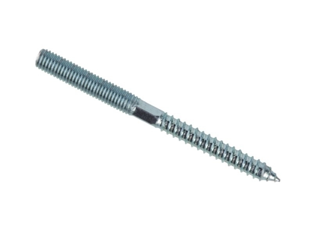 Dowel screw with metric-and wood thread, stainless steel, AISI316, M8x100